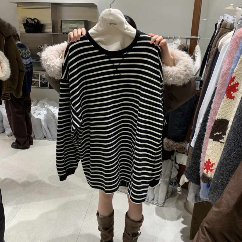 TEMPTING東大門㊣代購女士新款職業人氣休閑推薦25秋冬長袖T恤TEMPTING長袖T恤