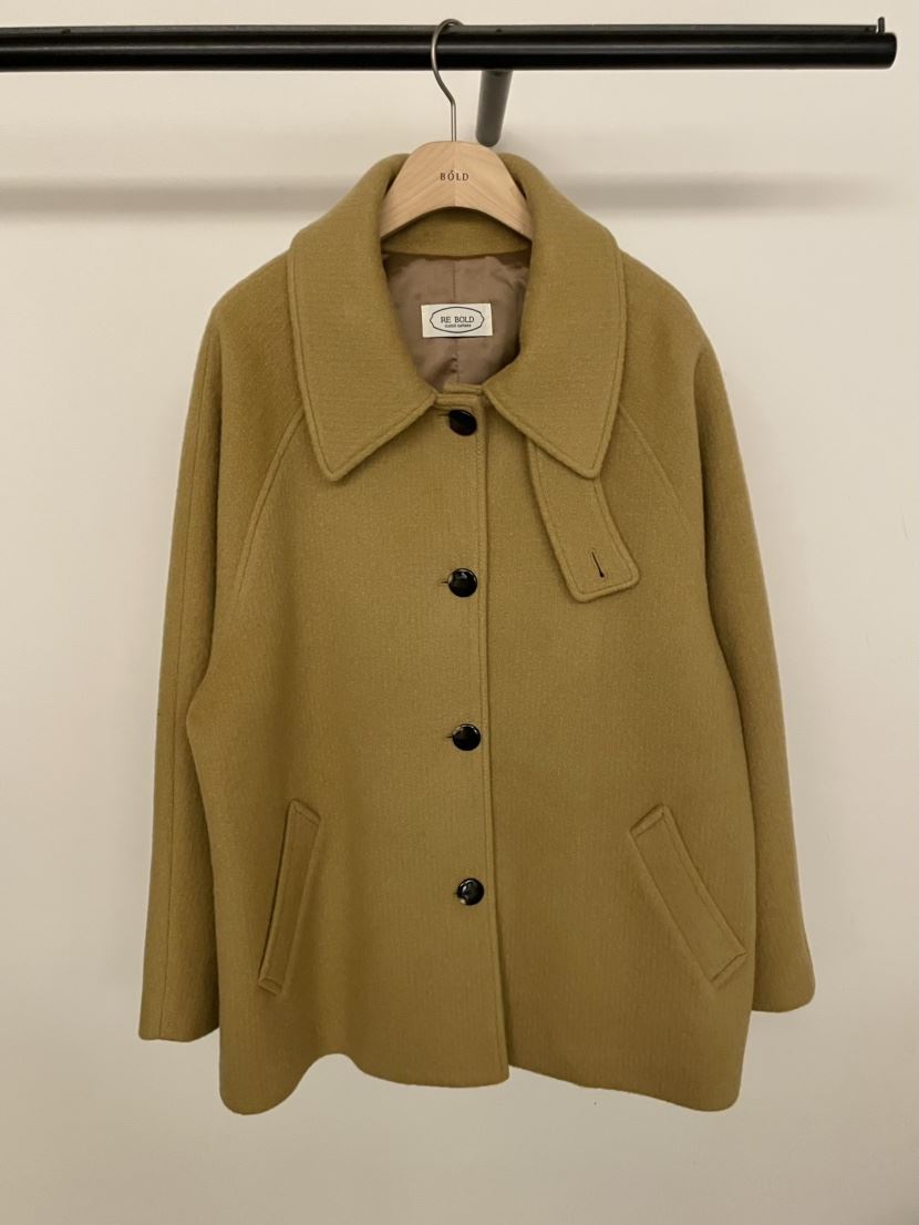 BOLD-A東大門㊣直郵女裝新款時尚職業人氣推薦25秋冬短款大衣RE BOLD短款大衣