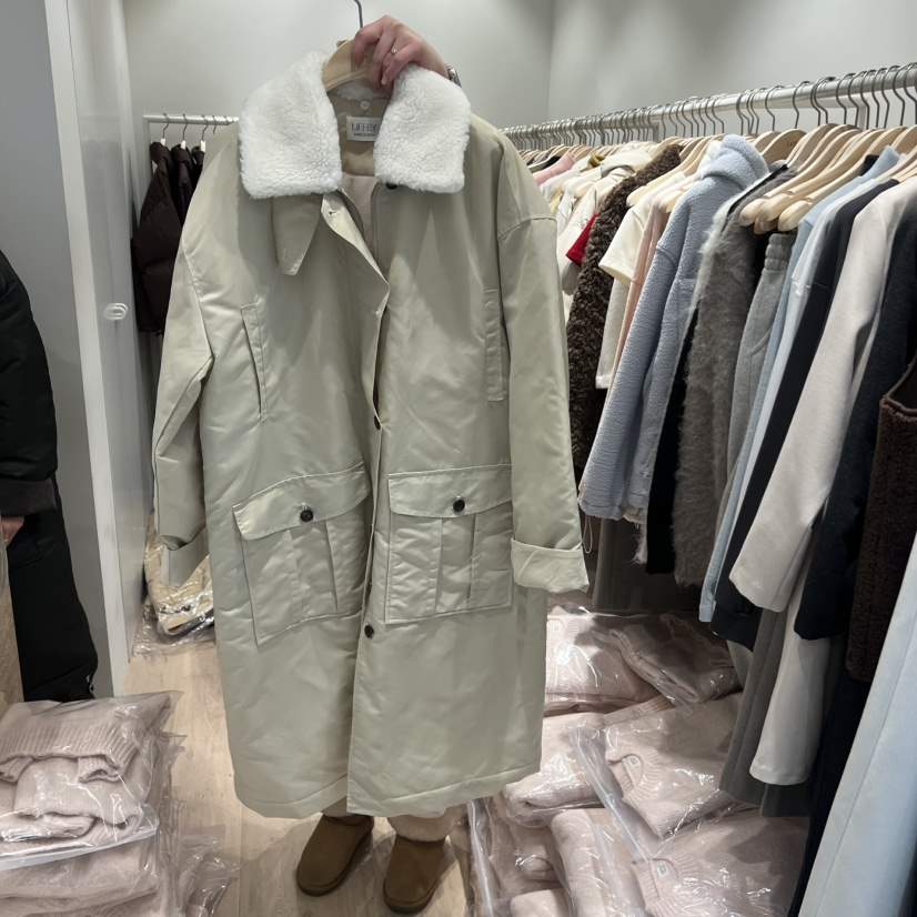 LIFFEY東大門㊣直郵女士新款職業人氣時尚休閑真品長款棉服LIFFEY長款棉服