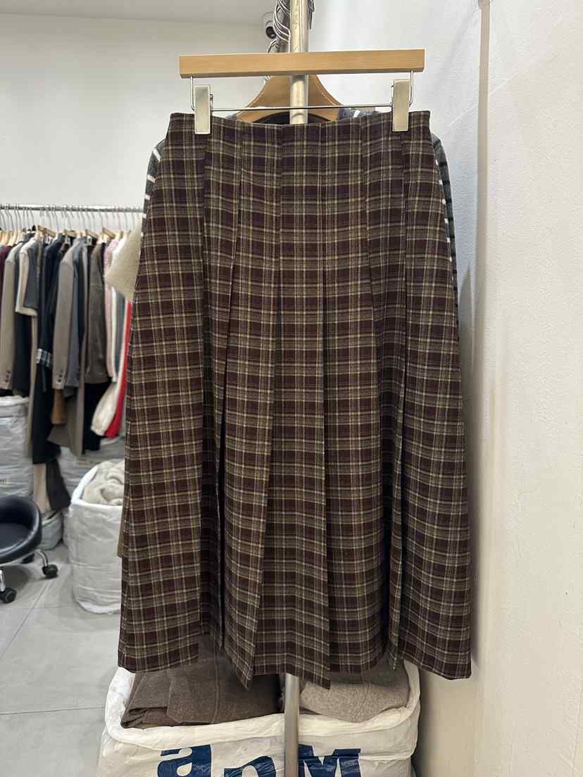 HEIZE韓國代購㊣女士新款熱賣休閑時尚職業半身裙中短裙格子HEIZE半身裙/中短裙