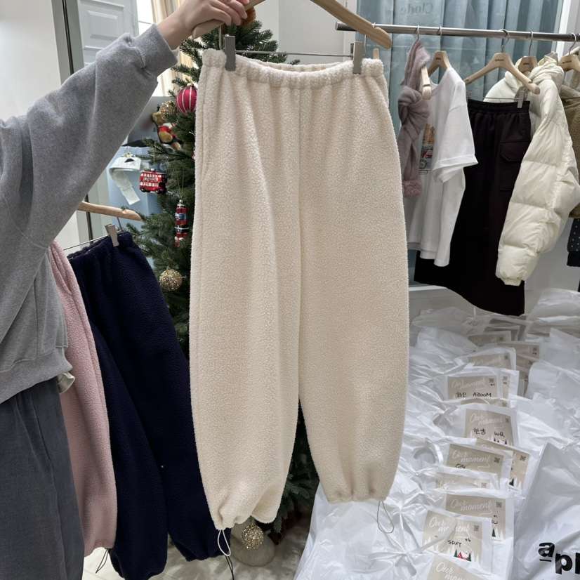 OURMOMENT韓國直郵㊣女裝新款職業25秋冬時尚推薦休閑褲加絨OURMOMENT休閑褲