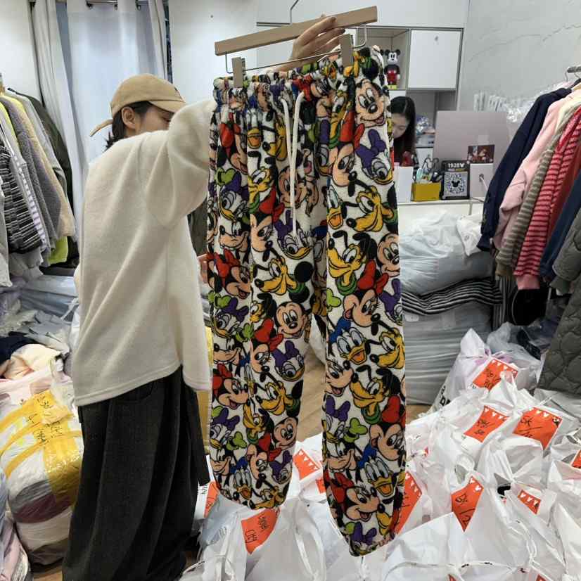 DE LINE韓國直郵㊣女士新品時尚推薦休閑熱賣人氣休閑褲加絨DE LINE休閑褲