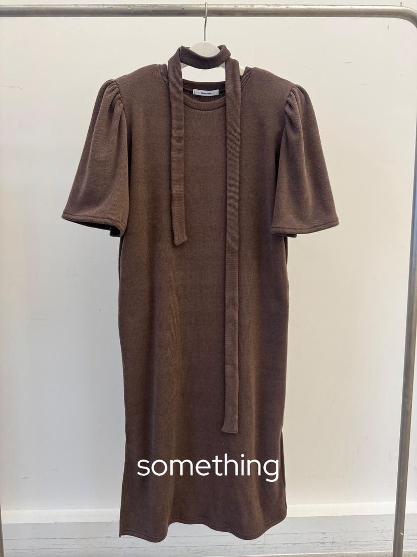 SOMETHING-L/FANCY韓國代購㊣女裝新款熱賣25秋冬人氣連衣裙SOMETHING-L/FANCY連衣裙