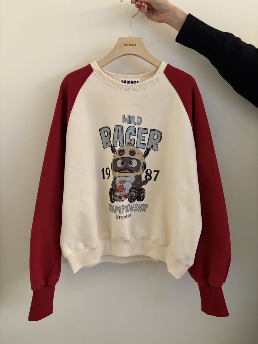 BALANCE東大門㊣實拍女裝新品熱賣25秋冬時尚職業休閑衛衣加絨BALANCE衛衣