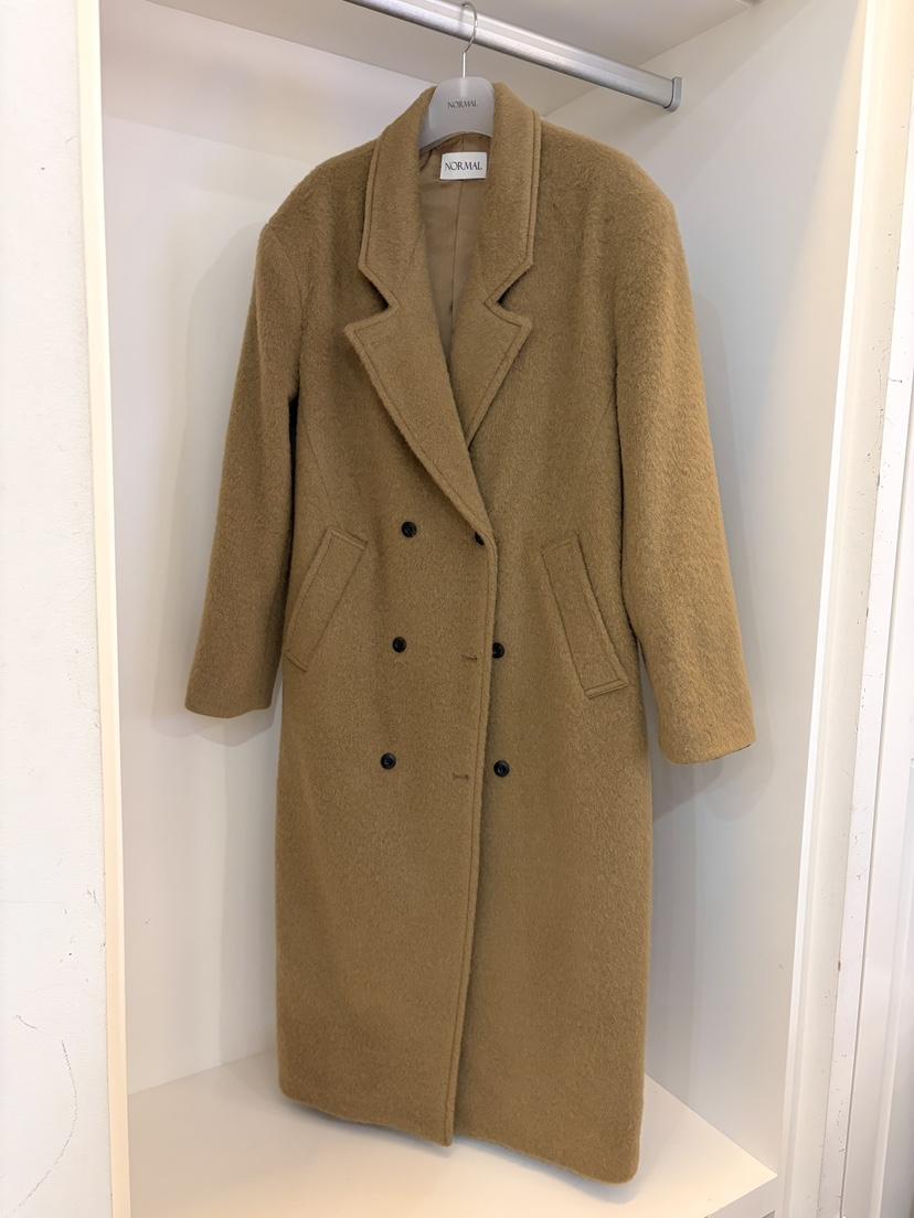 NORMAL東大門㊣代購女裝新款熱賣時尚休閑人氣推薦中長款大衣NORMAL中長款大衣