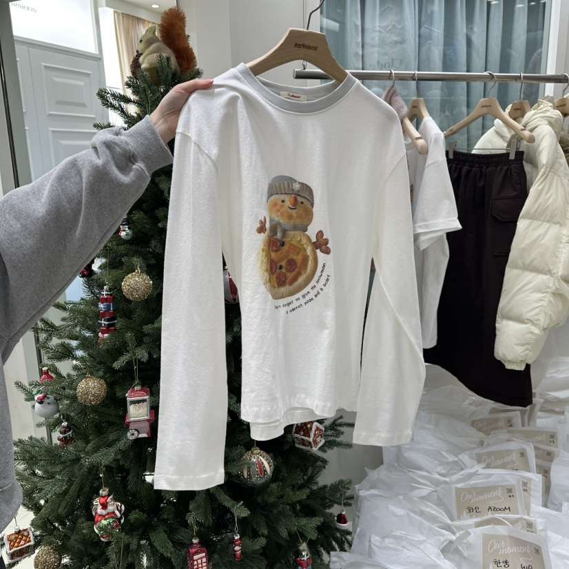 OURMOMENT東大門㊣實拍女士新款人氣休閑25秋冬推薦長袖T恤OURMOMENT長袖T恤