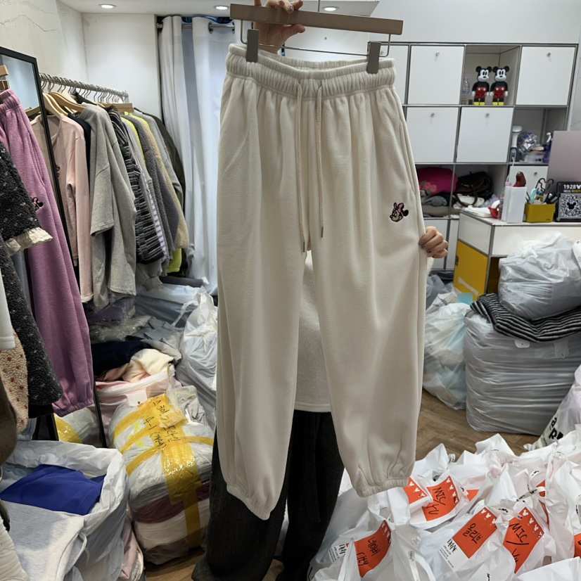 DE LINE韓國直郵㊣女裝新品人氣職業時尚25秋冬休閑褲加絨DE LINE休閑褲