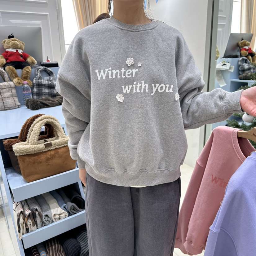 OURMOMENT韓國直郵㊣女士新品25秋冬職業人氣推薦熱賣衛衣加絨OURMOMENT衛衣