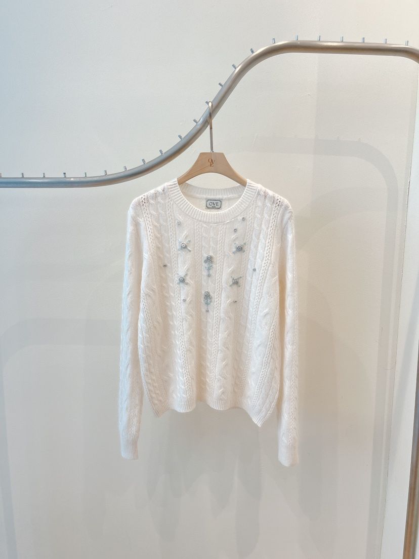 OVE韓國代購㊣女士新品時尚25秋冬推薦休閑人氣職業熱賣針織衫OVE針織衫