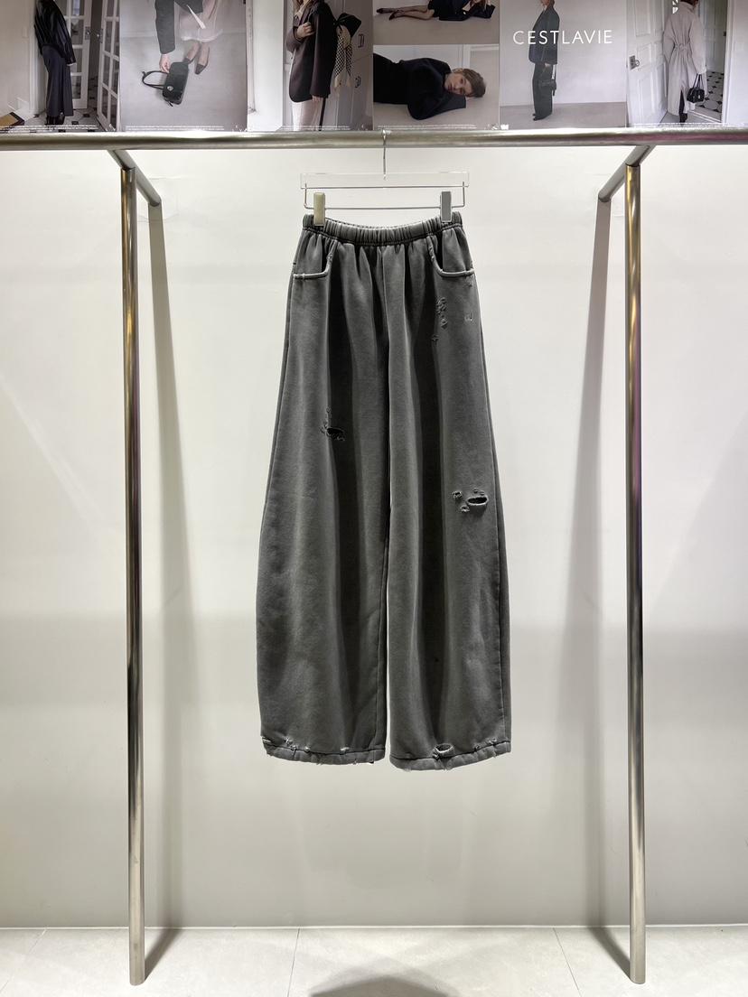 CESTLAVIE韓國代購㊣女士新款熱賣職業休閑休閑褲加絨羊皮刺繡CESTLAVIE休閑褲