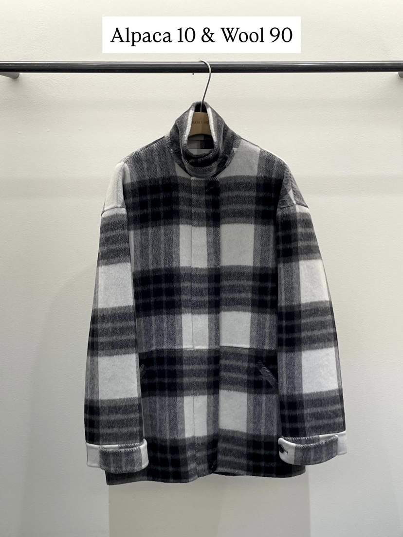 OBSESS韓國代購㊣女士新款熱賣25秋冬休閑職業短款大衣羊駝OBSESS/EARLY BIRD短款大衣