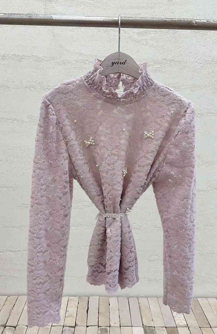 YARD韓國直郵㊣女裝新款時尚休閑人氣職業推薦熱賣襯衫蕾絲衫YARD襯衫/蕾絲衫