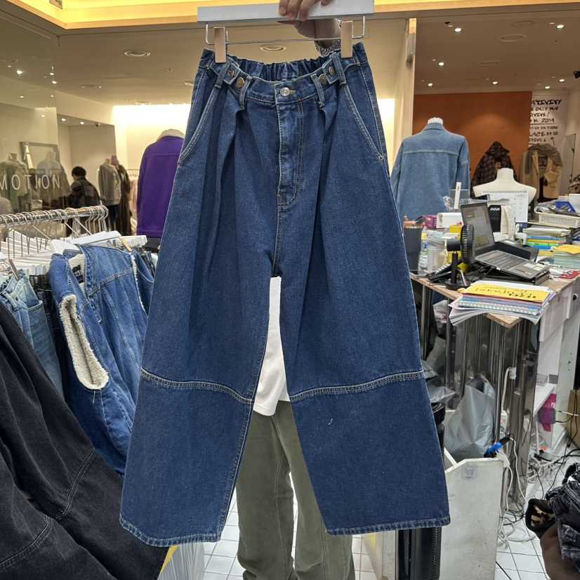 ITZEL韓國直郵㊣女裝新品休閑25秋冬熱賣人氣時尚推薦牛仔褲ITZEL牛仔褲