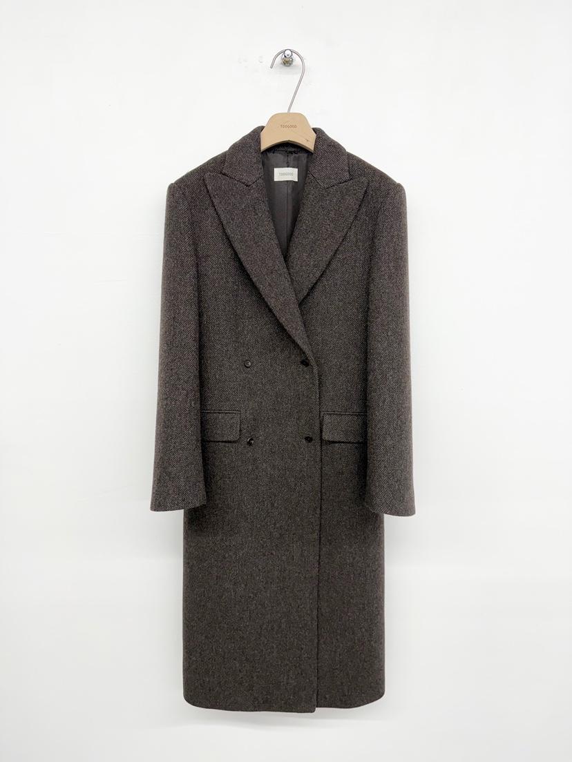 TOOGOOD韓國代購㊣女裝新款職業時尚休閑推薦人氣中長款大衣TOOGOOD中長款大衣