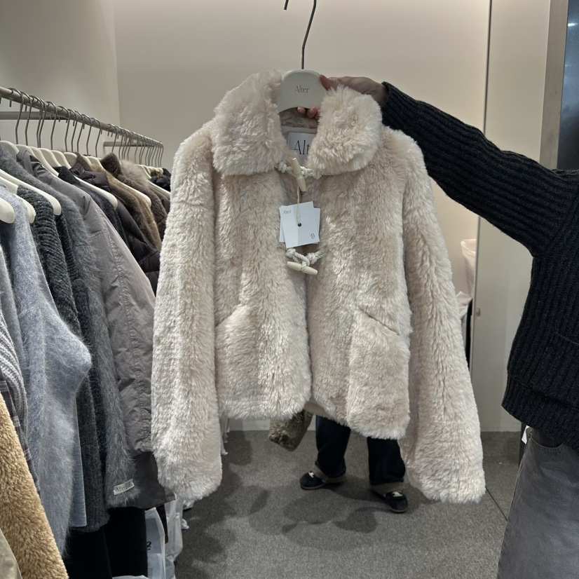 ALTER東大門㊣實拍女裝新品熱賣時尚人氣25秋冬休閑短款大衣Alter短款大衣