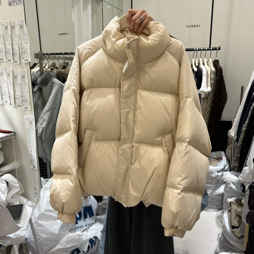 YUNBAL東大門㊣實拍女裝新款熱賣職業休閑短款羽絨服填充鴨絨YUNBAL短款羽絨服