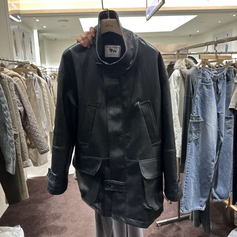 PITA東大門㊣實拍女士新品人氣時尚職業熱賣推薦25秋冬皮衣THE VERLIN/piTa皮衣