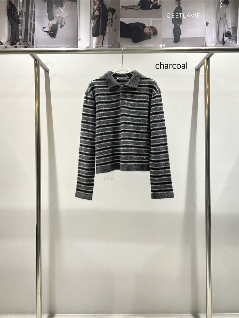 CESTLAVIE東大門㊣直郵女裝新品人氣休閑時尚職業針織衫條紋CESTLAVIE針織衫