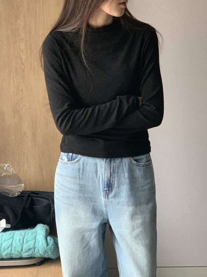 LOGARDEN韓國代購㊣女裝新款熱賣25秋冬推薦人氣長袖T恤柔軟LO GARDEN長袖T恤