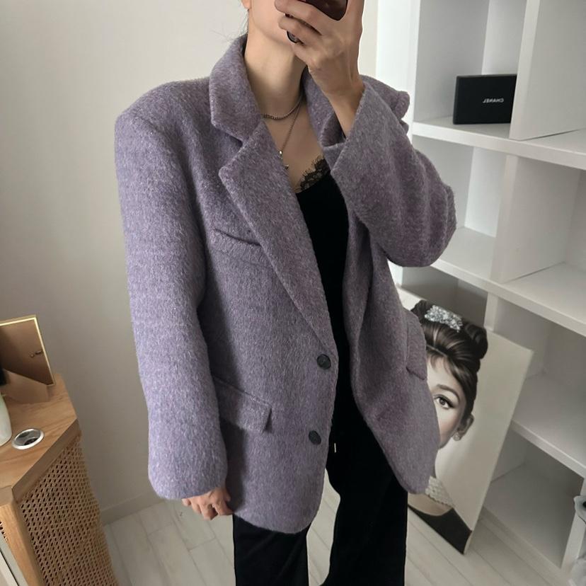 SOUIT東大門㊣直郵女裝新品職業時尚熱賣25秋冬人氣夾克羊毛SOUIT by mabel-L夾克