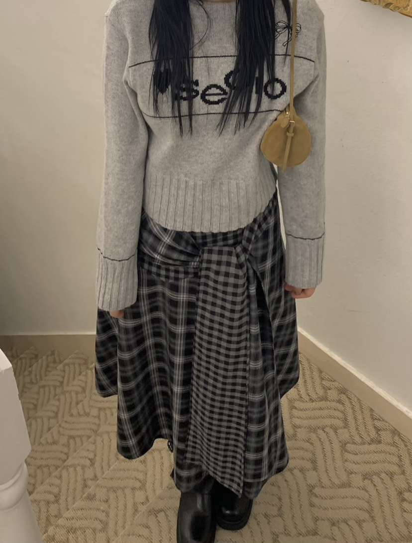 SEOLO東大門㊣代購女裝新品熱賣25秋冬時尚人氣休閑職業長裙Seolo seoul長裙