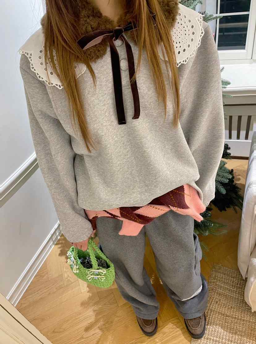 BOUTIQUE-L韓國代購㊣女裝新品休閑職業25秋冬人氣時尚衛衣BOUTIQUE-L衛衣