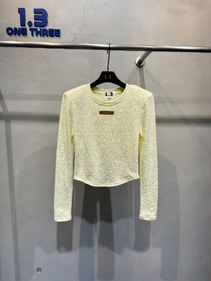 1.3東大門㊣代購女士新品休閑推薦熱賣25秋冬人氣時尚長袖T恤1.3長袖T恤