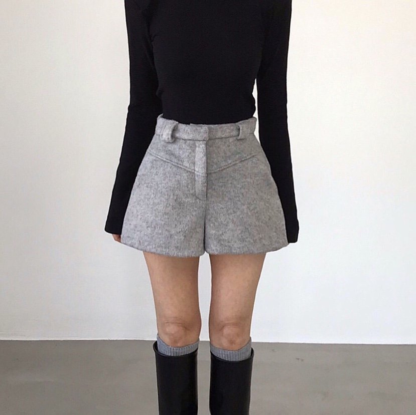 2TWO MOON東大門㊣代購女裝新品人氣職業25秋冬短褲羊毛圍巾2TWO MOON短褲