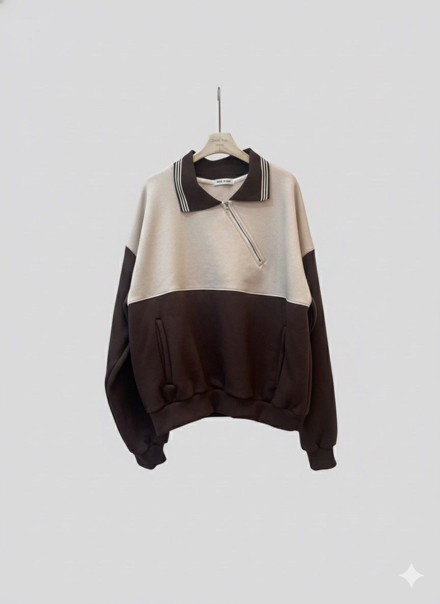 FORMSTUDIO韓國直郵㊣女士新款時尚25秋冬職業衛衣雙排扣拉鏈FORMSTUDIO衛衣