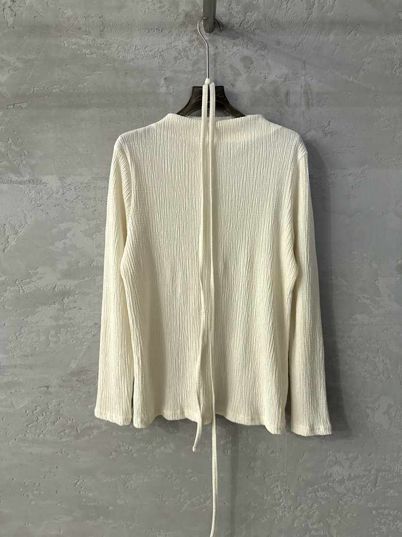 COME OPEN韓國直郵㊣女裝新品推薦時尚襯衫蕾絲衫含腰繩褶皺COMP-(COME OPEN)襯衫/蕾絲衫