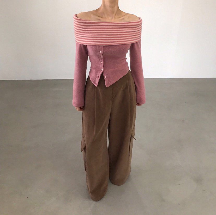 2TWO MOON東大門㊣直郵女士新款熱賣休閑推薦時尚長袖T恤露肩2TWO MOON長袖T恤