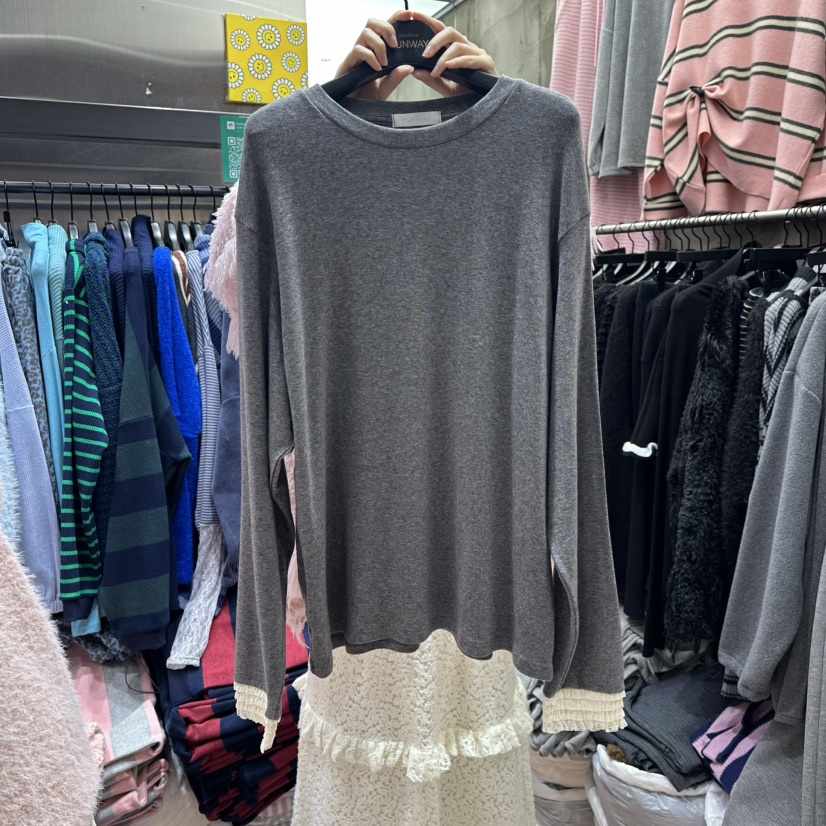 RUNWAY-런웨이韓國直郵㊣女裝新品時尚推薦熱賣25秋冬長袖T恤RUNWAY長袖T恤