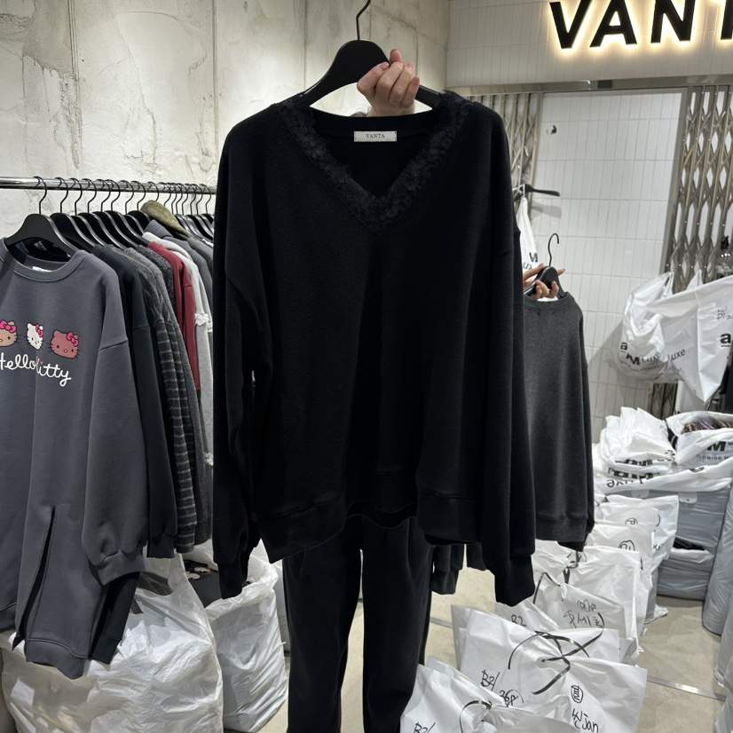 VANTA東大門㊣代購女裝新款熱賣25秋冬人氣職業休閑時尚衛衣VANTA衛衣