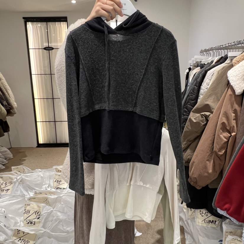 VENIR-a韓國代購㊣女裝新款時尚人氣真品熱賣推薦職業長袖T恤VENIR-a長袖T恤