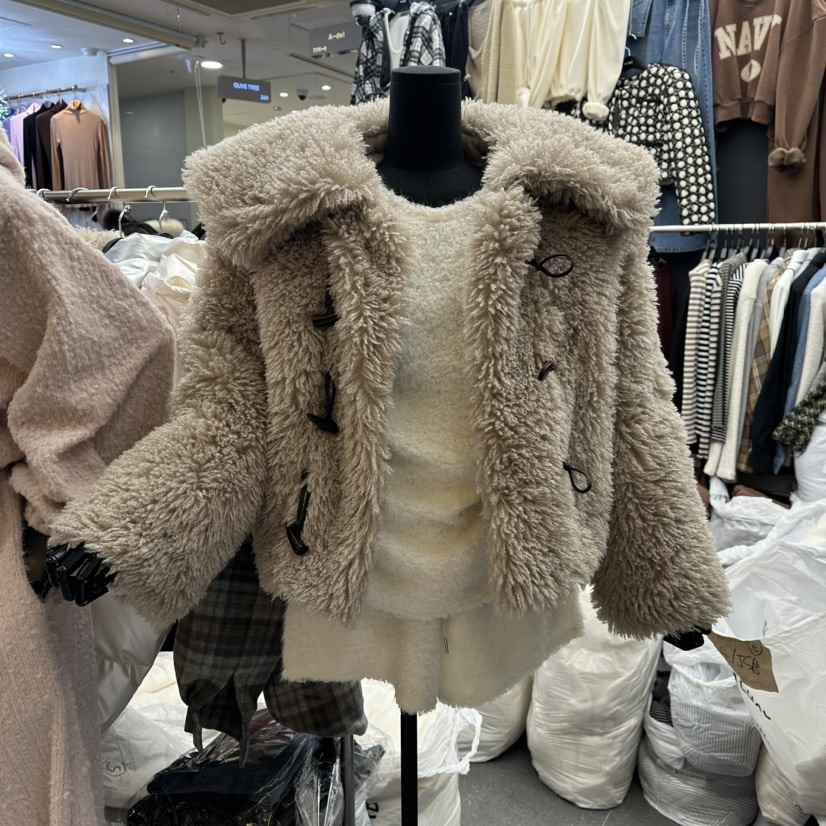 A-DEL韓國直郵㊣女士新品熱賣時尚人氣休閑真品25秋冬短款大衣A-DEL短款大衣