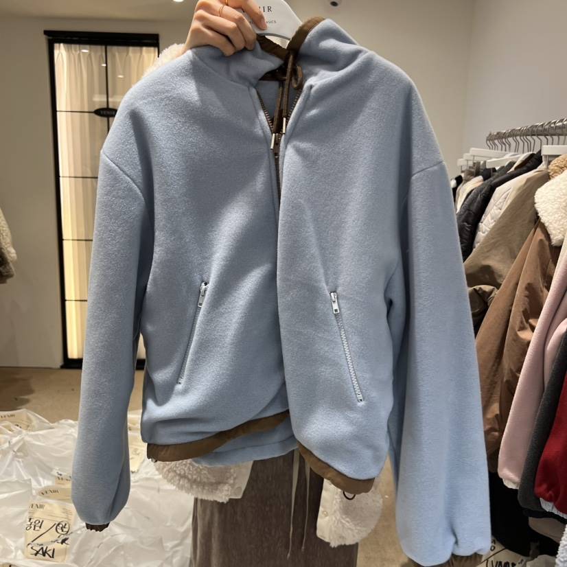 VENIR-a韓國代購㊣女裝新款休閑推薦職業真品夾克加絨抓絨VENIR-a夾克