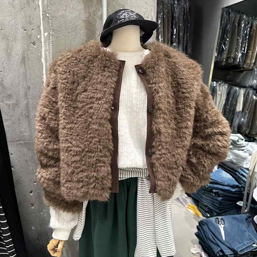 JUNI東大門㊣直郵女裝新款熱賣真品推薦時尚25秋冬短款棉服my juni短款棉服