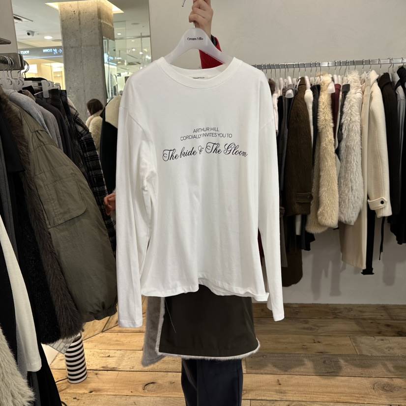 CREAM VILLA東大門㊣代購女士新品休閑長袖T恤CREAMVILLA長袖T恤