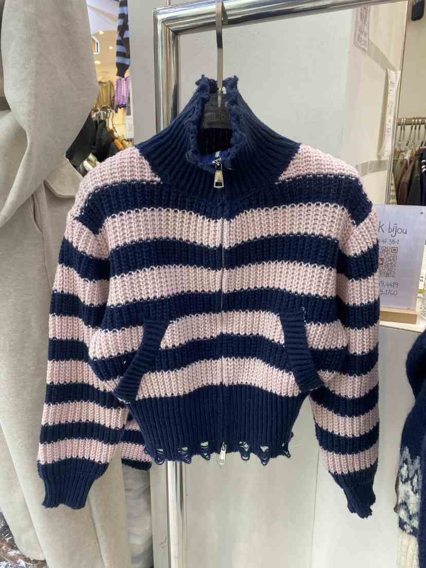 BLACK BIJOU東大門㊣代購女裝新款時尚熱賣休閑25秋冬毛衣BLACK BIJOU毛衣