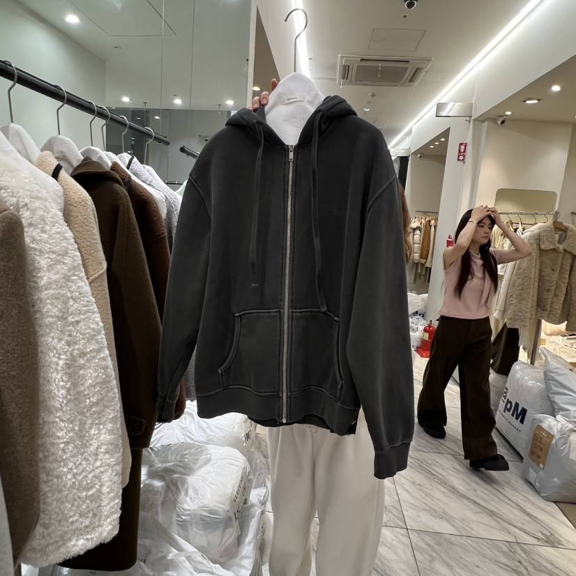 VERVEINE東大門㊣直郵女士新品推薦25秋冬休閑夾克連帽衫抓絨VERVEINE夾克