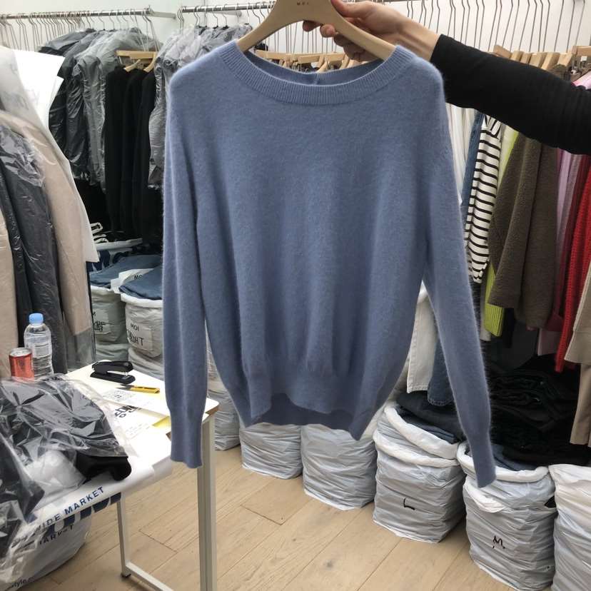 MOI-A韓國代購㊣女裝新款25秋冬人氣休閑真品時尚職業毛衣MOI-A毛衣