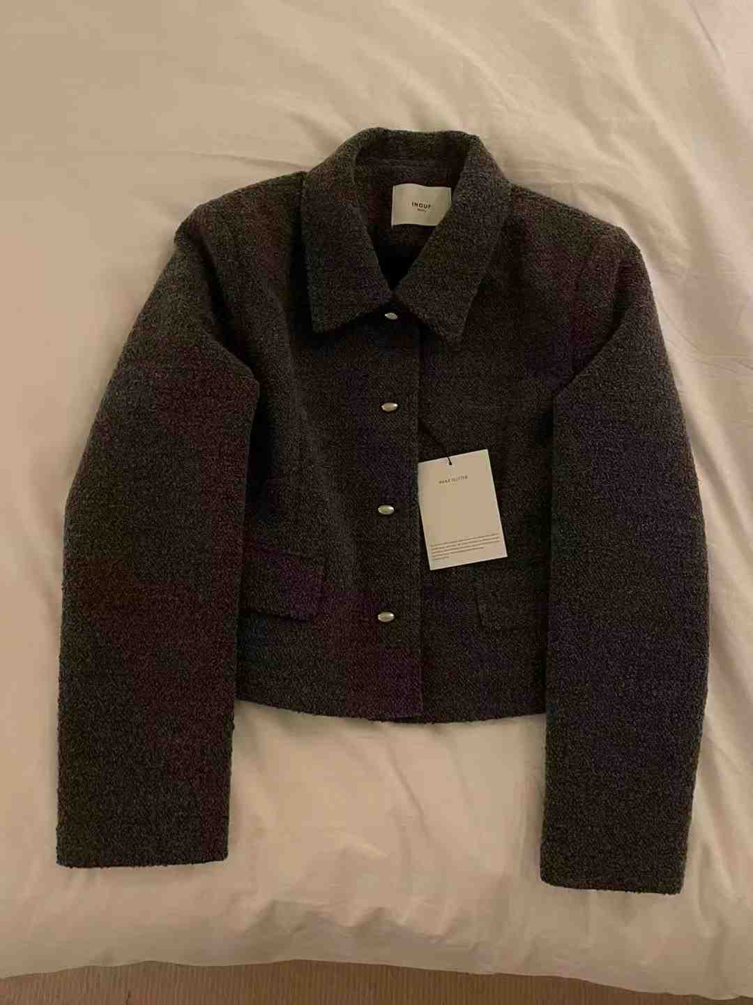 INOUF東大門㊣直郵女士新品25秋冬熱賣時尚休閑人氣真品夾克INOUF/FLUTTER夾克