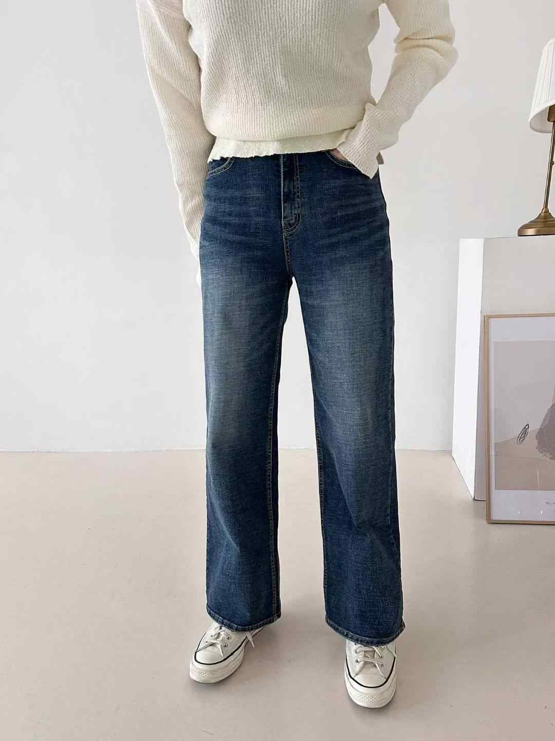 FLY DENIM東大門㊣代購女裝新款職業休閑人氣25秋冬牛仔褲FLY DENIM牛仔褲