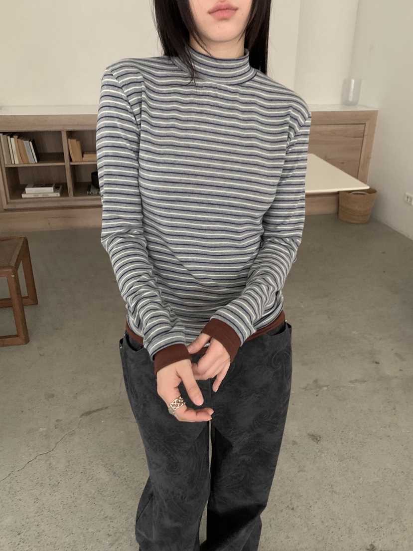 SUNDER MARKET東大門㊣直郵女士新品時尚職業長袖T恤假兩件SUNDER MARKET長袖T恤