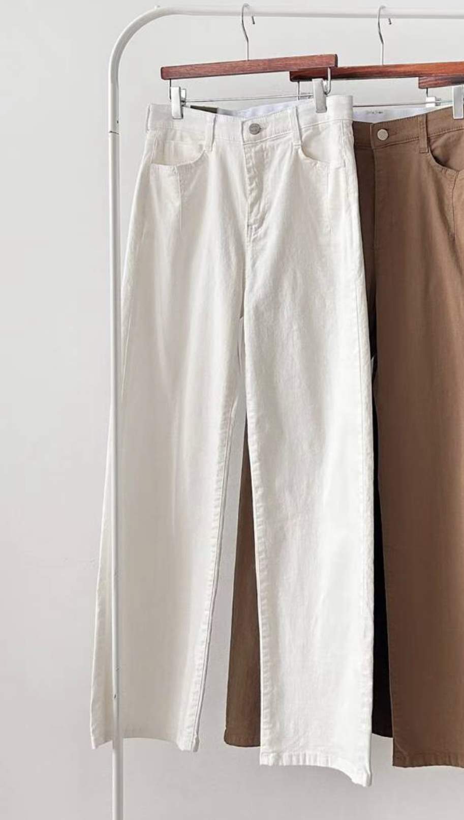 FLY DENIM韓國直郵㊣女裝新款職業熱賣時尚牛仔褲棉質褶裥FLY DENIM牛仔褲