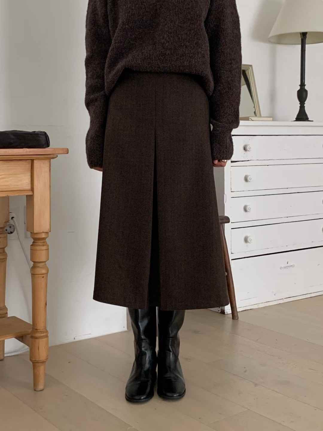 AN STAND東大門㊣實拍女裝新品職業25秋冬推薦人氣真品長裙AN STAND-2件起長裙