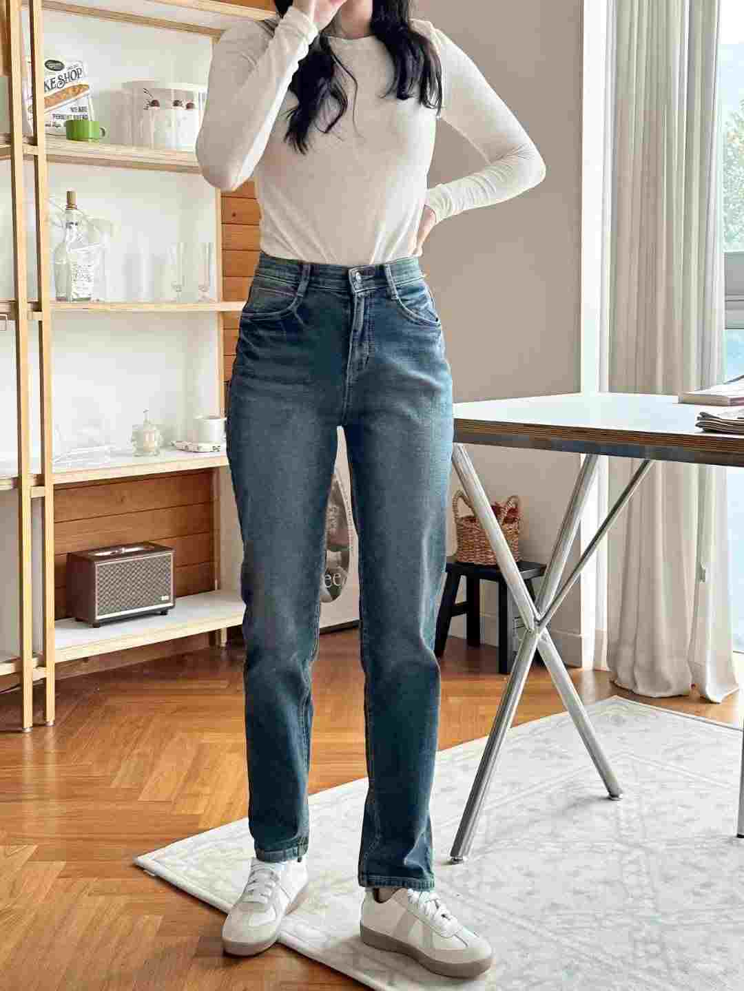 FLY DENIM東大門㊣實拍女裝新品推薦職業熱賣真品時尚牛仔褲FLY DENIM牛仔褲