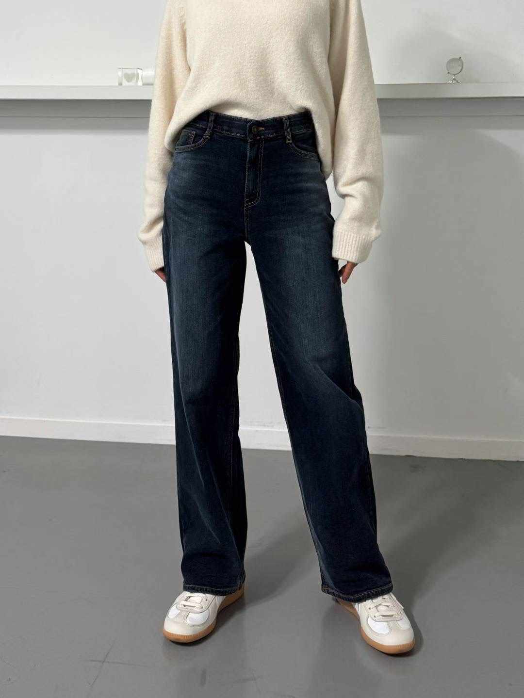 FLY DENIM韓國代購㊣女裝新款時尚職業人氣推薦牛仔褲馬海毛FLY DENIM牛仔褲