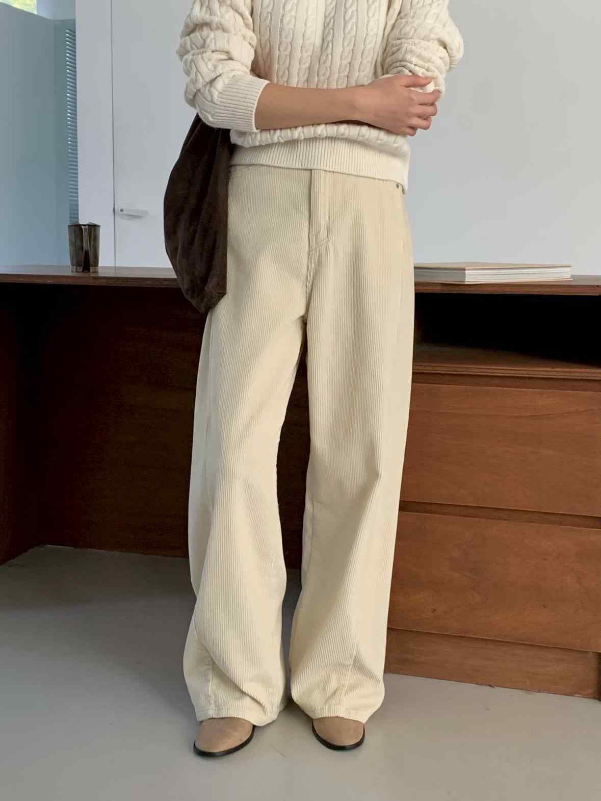 AN STAND東大門㊣實拍女士新款推薦人氣時尚休閑褲不含腰帶AN STAND-2件起休閑褲