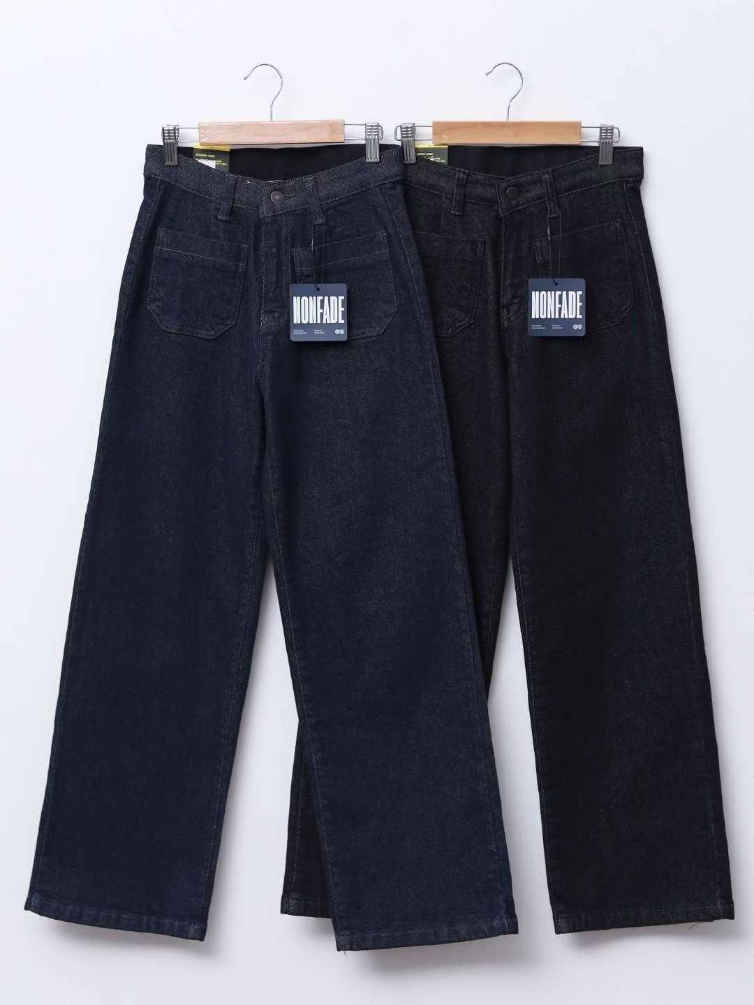 FLY DENIM韓國直郵㊣女士新款時尚熱賣人氣牛仔褲不褪色羊毛FLY DENIM牛仔褲